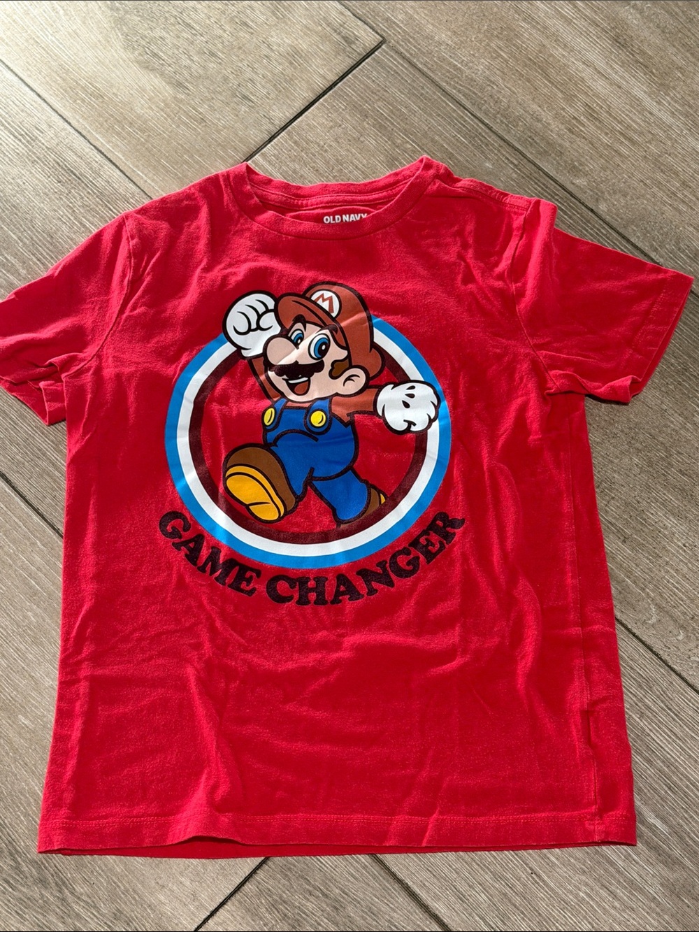 Old Navy Red Mario 'Game Changer' Short-Sleeve Tee (LR)